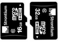 For 214/- Strontium 16GB and 32GB MicroSDHC Memory Card (Class 10) with Free Shipping at AskMeBazaar