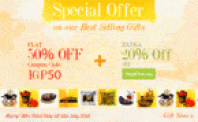 For 250/-(50% Off) Upto 50% Off + Extra 20% Cashback through Payumoney at IndianGiftsPortal