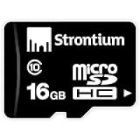 For 203/-(20% Off) Strontium 16GB MicroSD Card Class 10 at Infibeam