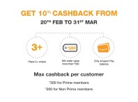 For 900/-(10% Off) Triple Saver : Gift Cards - Up to Rs.300 cashback with Amazon Pay balance at Amazon India