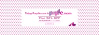 For 600/-(40% Off) Happy Mother's Day - Flat 20% off on Cosmetics + Extra 20% cashback using Paytm wallet + Freebies at Purplle