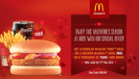 For 255/-(28% Off) Get Mcaloo Tikke Meal or Chicken Mcgrill Meal Free on Purchase of Rs 349 and Above at McDonalds