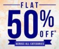 Get Flat 50% off Across Categories + Additional Cashback of Various Modes at Trendin