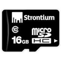 For 203/-(20% Off) Strontium 16GB MicroSD Card Class 10 at Infibeam