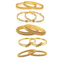 For 425/-(79% Off) YouBella Jewellery Combo Of Five Trendy Traditional Bangles Set For Women and Girls at Amazon India