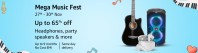 Mega Music Fest [27th - 30th Nov] Up to 65% off Headphones, Party Speakers & more at Amazon India