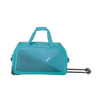 For 1729/-(62% Off) Safari Pret 55 Cms Polyester Teal Cabin 2 Wheels Soft Duffle at Amazon India