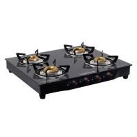 For 2999/-(60% Off) Lifelong Glass Top Gas Stove, 4 Burner Gas Stove, Black (1 year warranty with Doorstep Service) at Amazon India