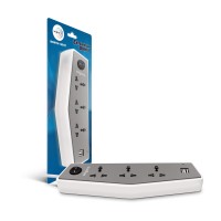 For 549/-(45% Off) Wipro Extension Board with 3 Universal sockets & 2 USB points at Amazon India