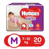 For 220/-(58% Off) Huggies Wonder Pants Diapers, Medium (Pack of 20) at Amazon India