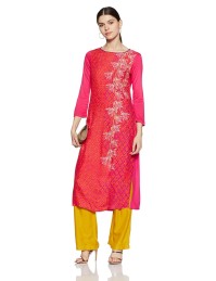 For 152/-(70% Off) Rangriti Women's Straight Kurta from Rs.149/- at Amazon India