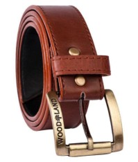 For 216/-(82% Off) Woodland Brown Faux Leather Casual Belt - Pack of 1 at Snapdeal