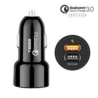 For 899/-(70% Off) Tagg Power Bolt Qualcomm Certified Quick Charge 3.0 Smart Dual Usb Car Charger at Amazon India