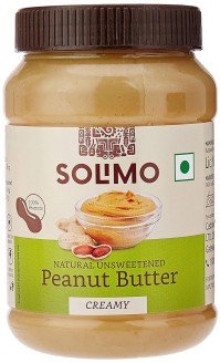 For 240/-(42% Off) Solimo Natural Unsweetened Peanut Butter, 1 kg at Amazon India