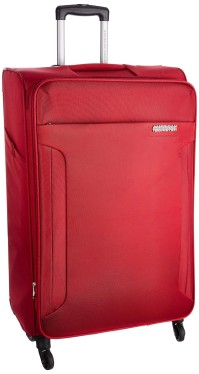 For 2199/-(70% Off) American Tourister Polyester 56 cms Ruby Red Carry-On (AMT Troy SP 56 Ruby RED) at Amazon India