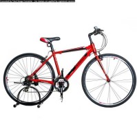 For 6000/- COSMIC Shuffle Hybrid 700c Red 28 T Hybrid Cycle/City Bike (21 Gear, Red) at Flipkart
